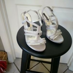 Nine Size 8 Silver Heels